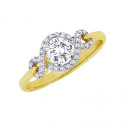 9CT GOLD DRESS RING MADE WITH SWAROVSKI® ZIRCONIA