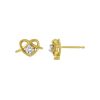 9ct Gold Knot Earrings made with SWAROVSKI® Zirconia