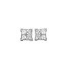 9ct White Gold Princess Cut Studs made with SWAROVSKI® Zirconia