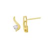 9ct Gold Drop Earrings made with SWAROVSKI® Zirconia