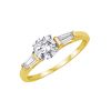 9ct Gold Dress Ring made with SWAROVSKI® Zirconia