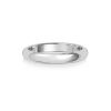 9ct White Gold 3mm D Band Wedding Ring