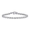9ct White Gold Diamond Bracelet