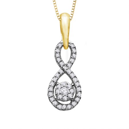 9ct Gold Diamond Pendant