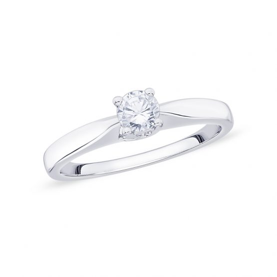 9ct White Gold Diamond Engagement Ring 9ct White Gold Diamond Engagement Ring