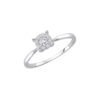 9ct White Gold Diamond Engagement Ring