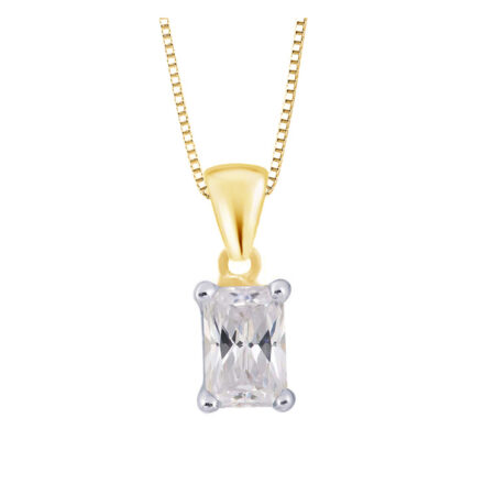 9ct Gold Pendant made with SWAROVSKI® Zirconia
