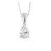 9ct White Gold Trilogy Pendant made with SWAROVSKI® Zirconia