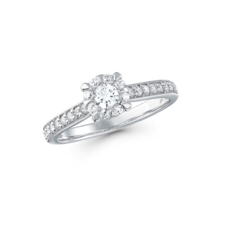 9ct White Gold Diamond Engagement Ring (0.50ct)