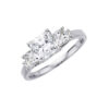 9ct White Gold Dress Ring made with SWAROVSKI® Zirconia
