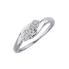 9ct White Gold Dress Ring made with SWAROVSKI® Zirconia