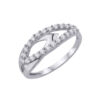9ct White Gold Dress Ring made with SWAROVSKI® Zirconia
