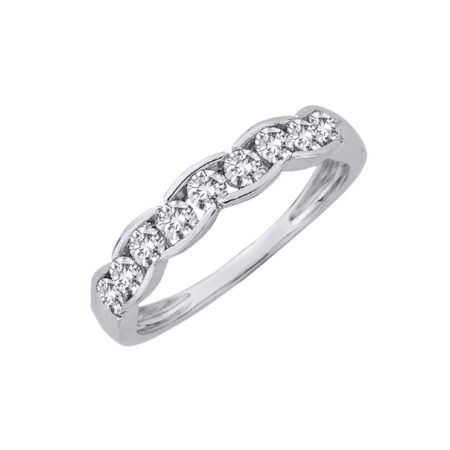 9ct White Gold Dress Ring made with SWAROVSKI® Zirconia