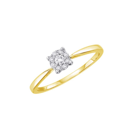 9ct Gold Diamond Engagement Ring