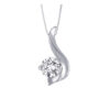 9CT WHITE GOLD PENDANT MADE WITH SWAROVSKI® ZIRCONIA