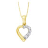 9ct Gold Heart Pendant made with SWAROVSKI® Zirconia