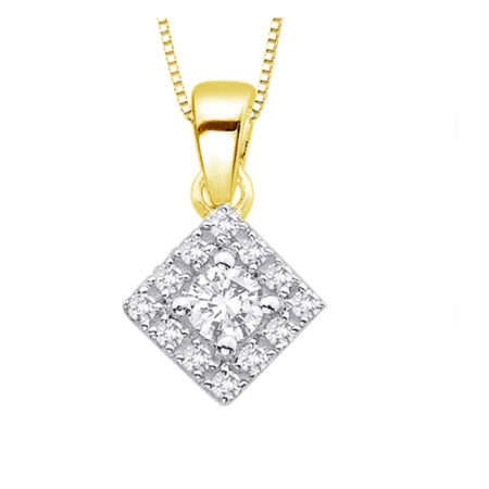 9ct Gold Pendant made with SWAROVSKI® Zirconia