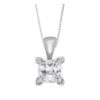 9CT WHITE GOLD PENDANT MADE WITH SWAROVSKI® ZIRCONIA