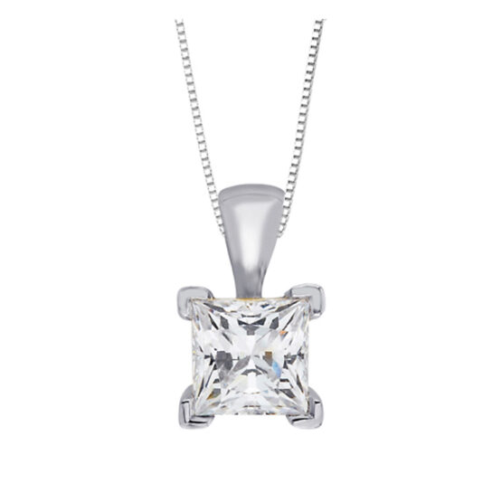 GS5498A 9CT WHITE GOLD PENDANT MADE WITH SWAROVSKI® ZIRCONIA