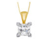 9ct Gold Pendant made with SWAROVSKI® Zirconia