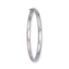 9ct White Gold CZ Bangle