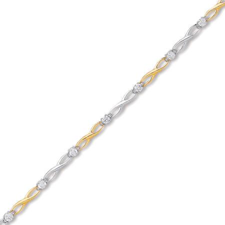 9ct Gold Infinity Bracelet