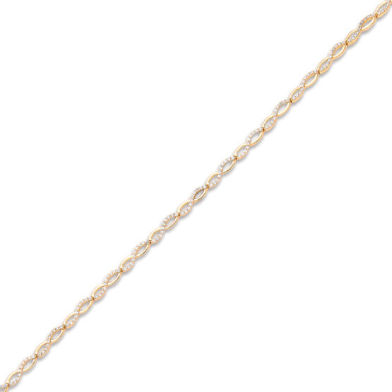 GSBR618 9ct Gold Infinity Bracelet