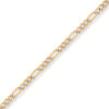 9ct Gold Pavé Figaro Bracelet