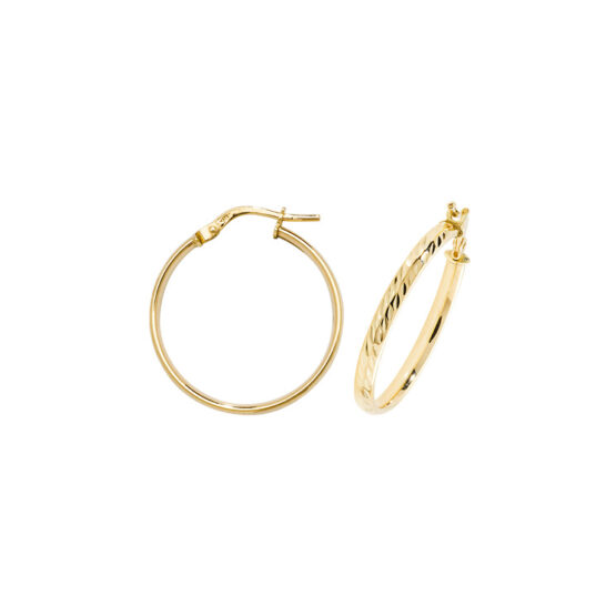 9ct Gold Hoop Earrings