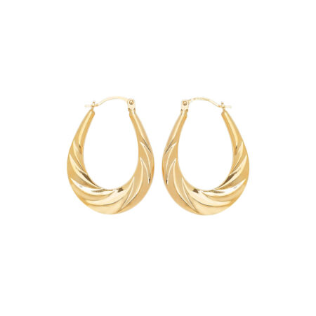 9ct Gold Creole Earrings
