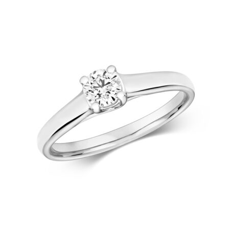 Platinum Diamond Engagement Ring (0.40ct)