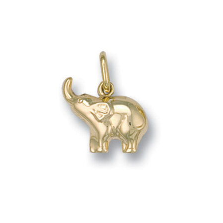 9ct gold elephant charm