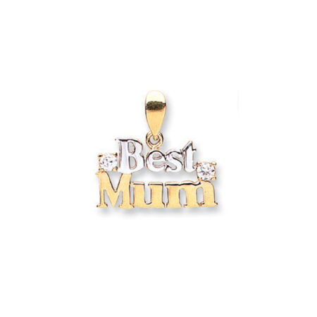 9ct gold mum pendant
