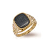 9ct Gold Gents Hematite Ring