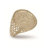 9ct Gold St George half Sov Disc Ring