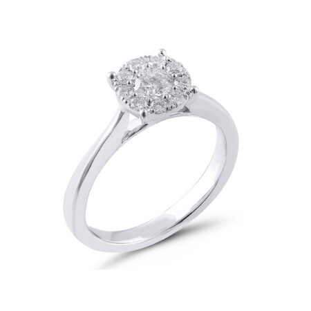 18ct White Gold Diamond Engagement Ring (0.50ct)