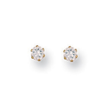 9ct Gold 3mm CZ Studs