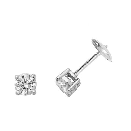 Platinum Diamond Stud Earrings (1.00ct)